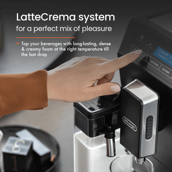 DELONGHI ECAM44.660.B 1450-Watt Fully Automatic Coffee Machine (Black)