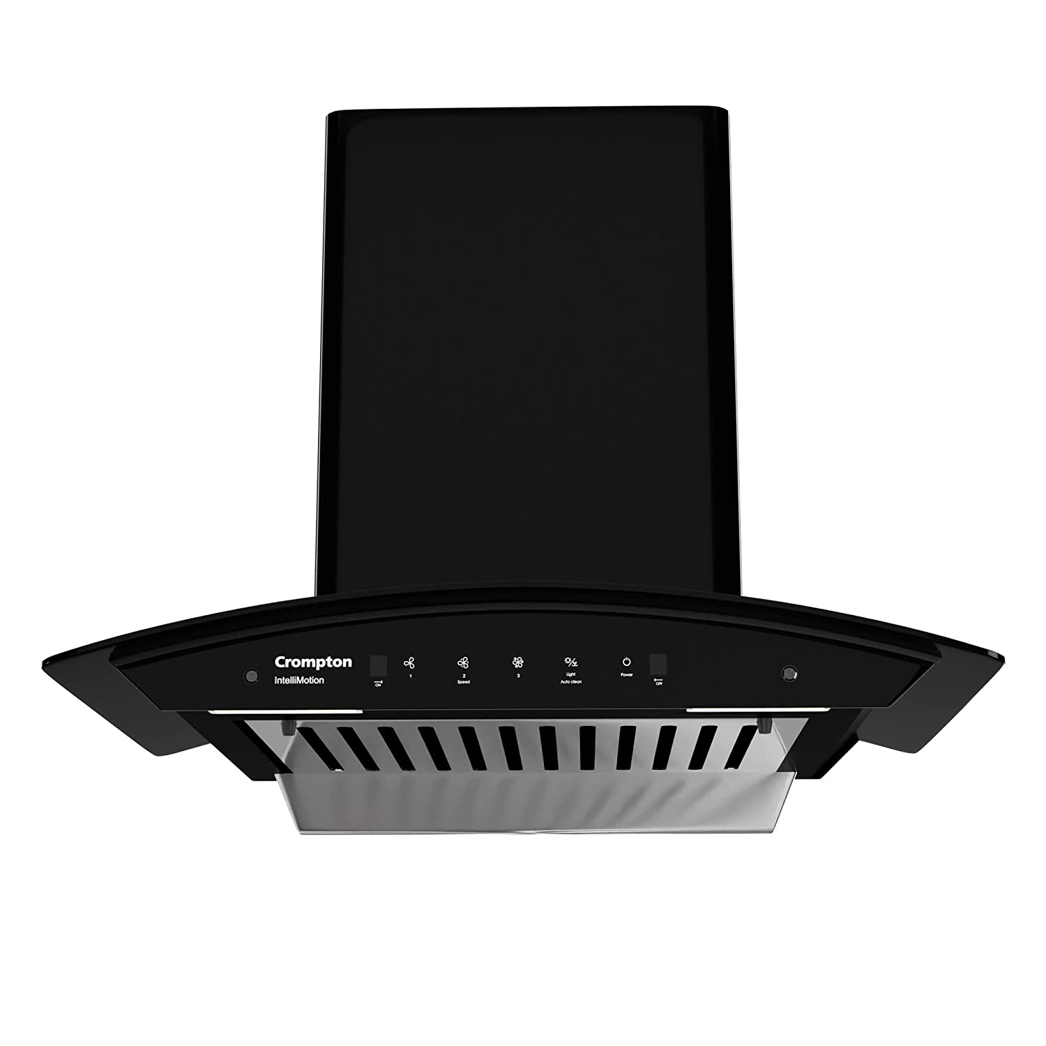 Crompton IntelliMotion Curved 60 cm Chimney Baffle Filter Black 990 m³/hr (CHD-IMC60BFA-MBL)