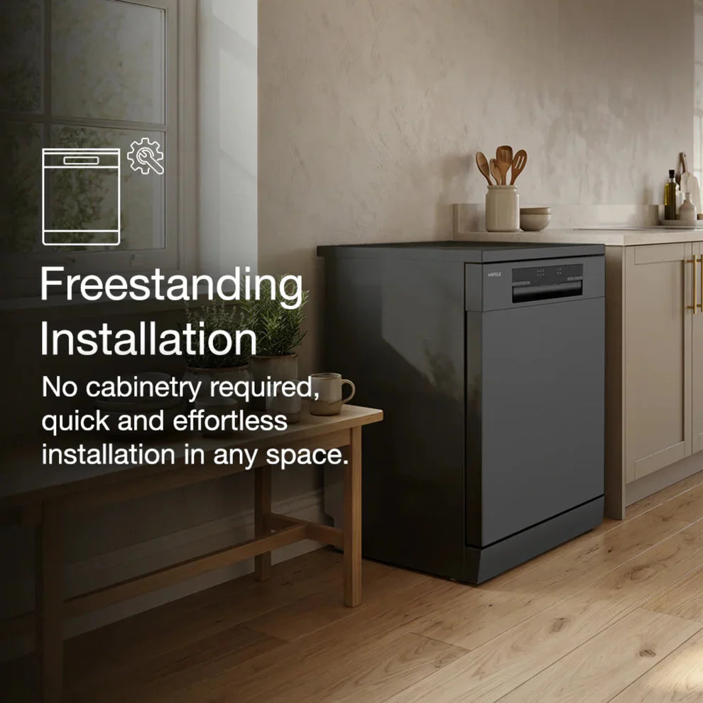 Hafele AQUA NOIR 13 FS Free Standing Dishwasher - 13 Place Capacity