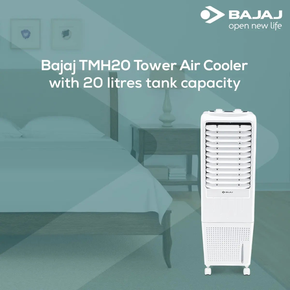 Bajaj TMH20 Tower Air Cooler - 20L White