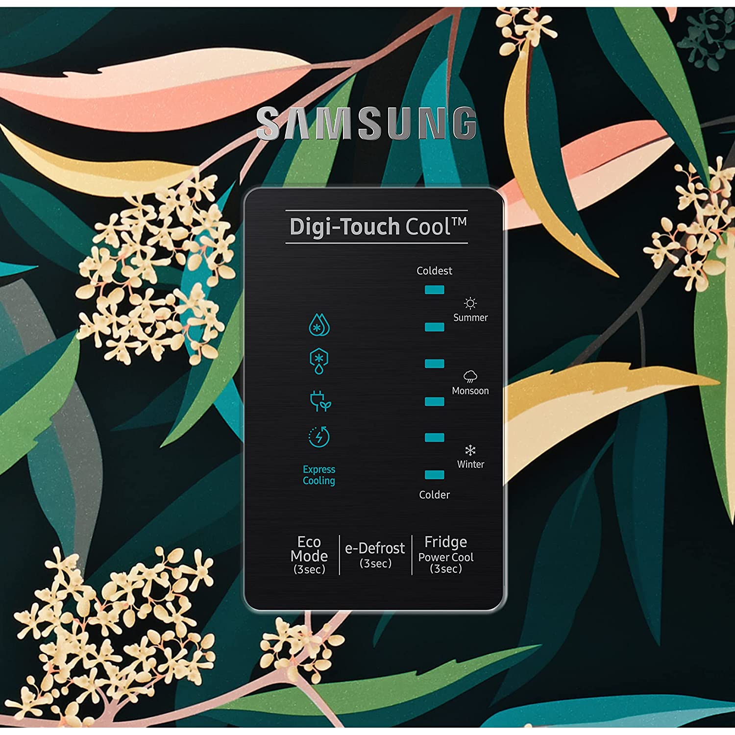 Samsung 198 L 3 Star Inverter Direct cool Single Door Refrigerator (RR21A2F2YTU/HL, Digi-Touch Cool, Base Stand with Drawer, Delight Indigo, Blue, 2022 Model)