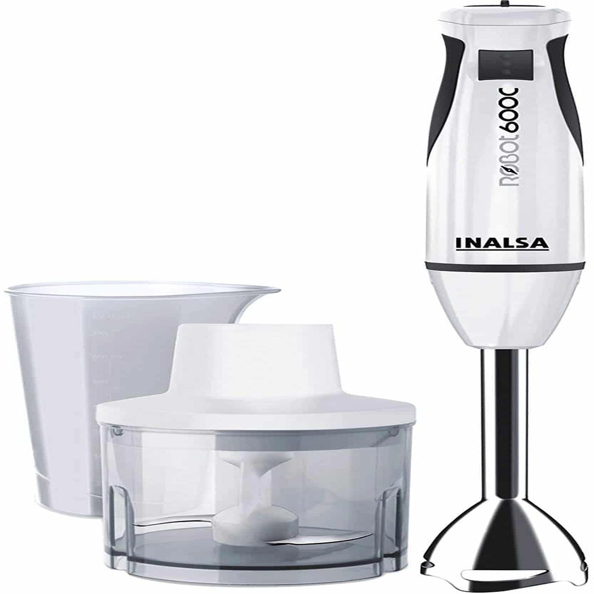 Inalsa Robot INOX 1000 800-Watt Hand Blender with Chopper DC Motor