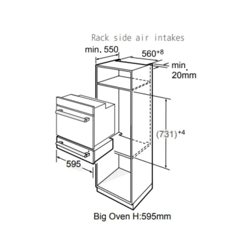 Hafele OLIVIA G 25kg Capacity 15cm Warming Drawer