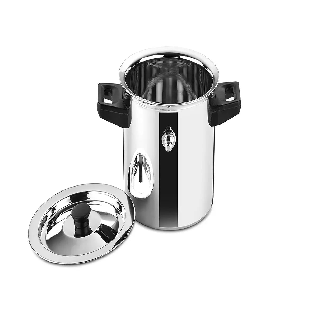 Butterfly Stainless Steel Premium Milk Pot Milk Boiler Milk Cooker Double Wall with Whistle and Funnel, 2 Litre, Silver, Standard (Milk Boiler 2.0 LTR)