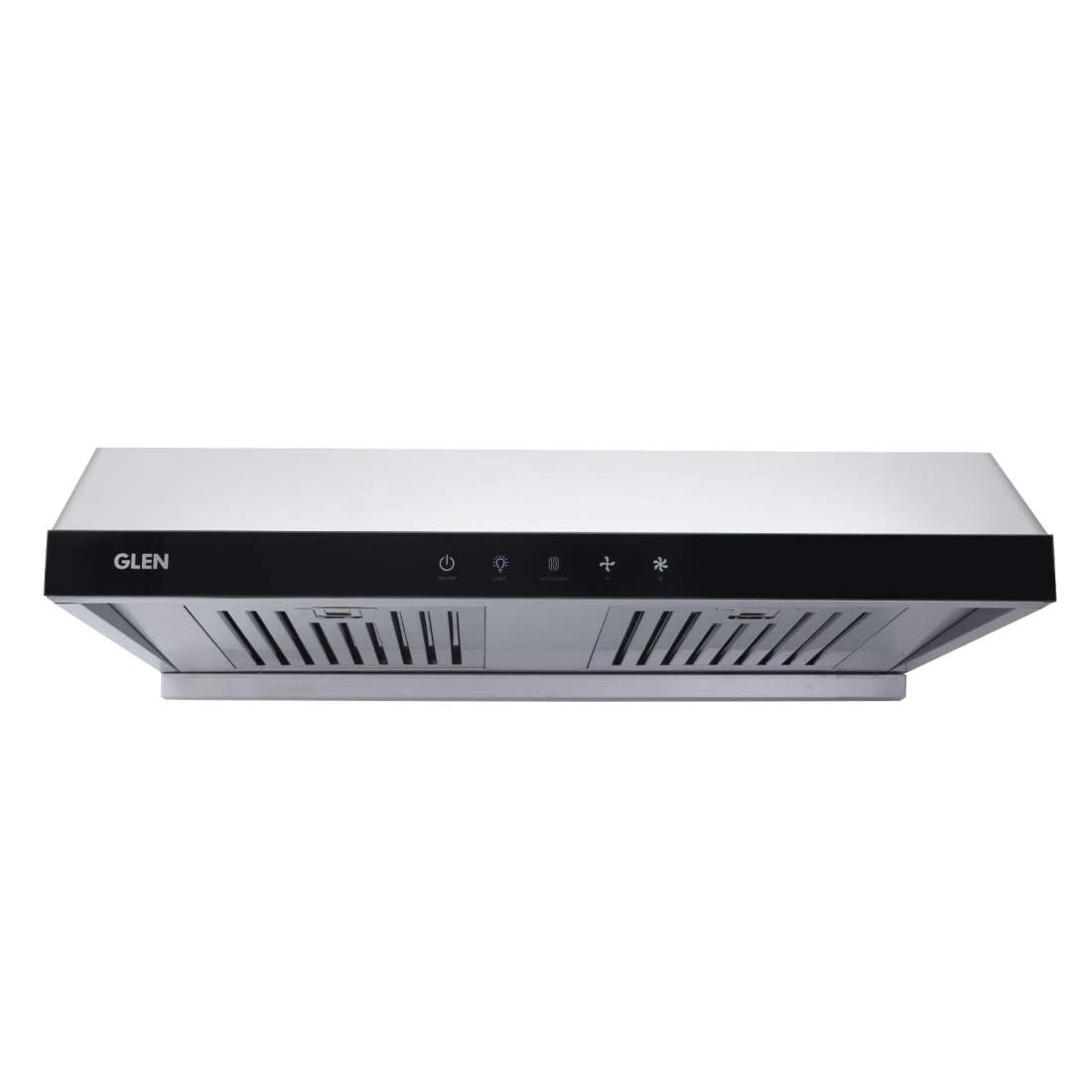 Glen 76cm 1250m3/hr Auto Clean Wall Mounted Kitchen Chimney 2 baffle Filters Touch Controls (6005, Black)