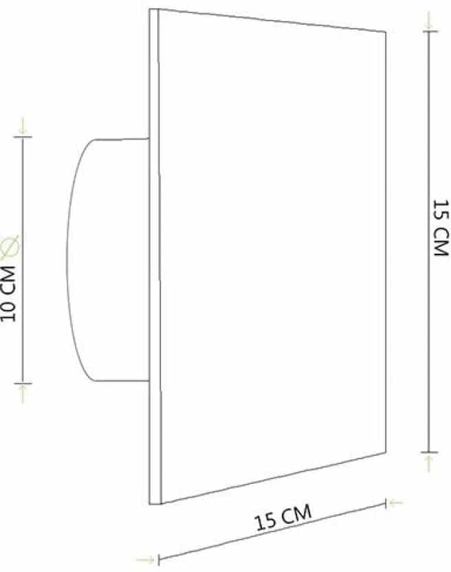 Cata E-100 G Glass 100 mm Exhaust Fan