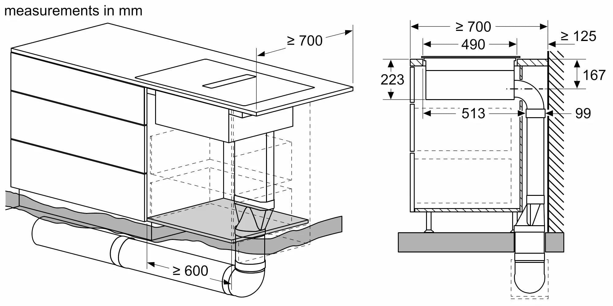 BOSCH Serie | 6 Induction hob with integrated ventilation system80 cm PVQ811F15E