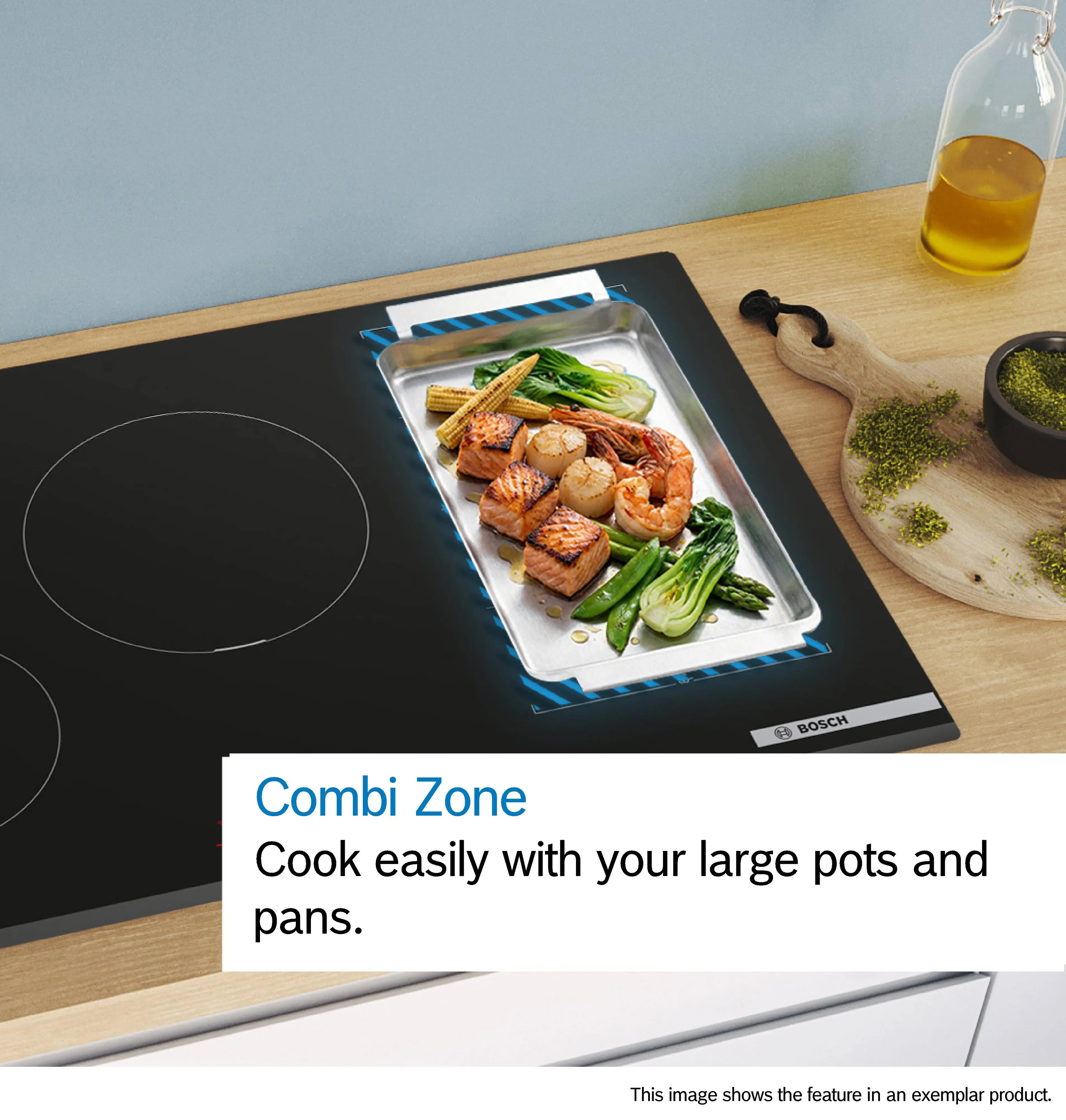 BOSCH Serie | 6 Induction hob with integrated ventilation system80 cm PVQ811F15E