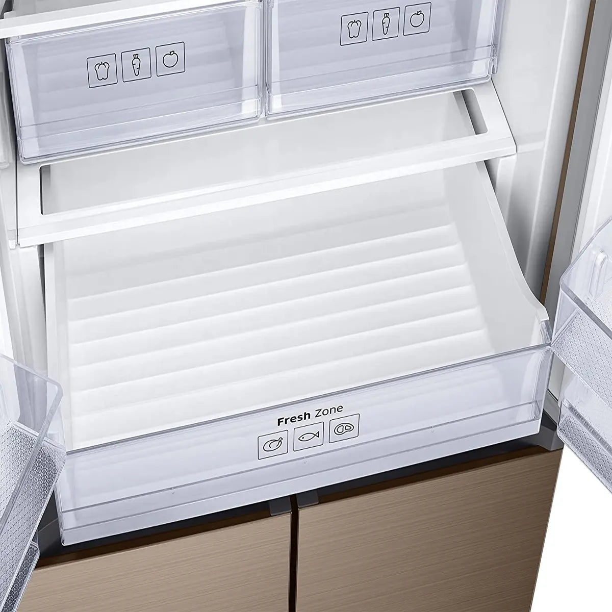 Samsung 594 L Inverter Frost-Free Side-by-Side Refrigerator (RF50K5910DP/TL, Refined Bronze)