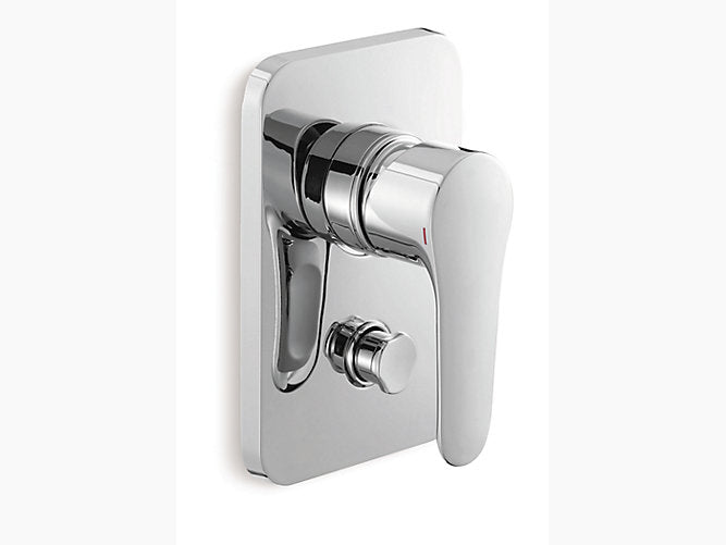 kohler K-P16316IN-4FP-CP 40mm recessed bath and shower trim with diverter in polished chrome