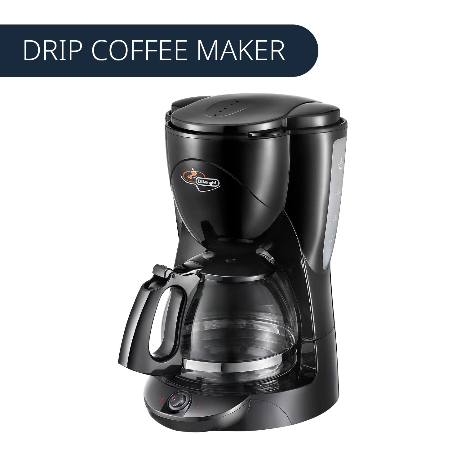 Delonghi ICM2.1 BK 1000-Watt 10-Cup Drip Coffee Maker (Black)