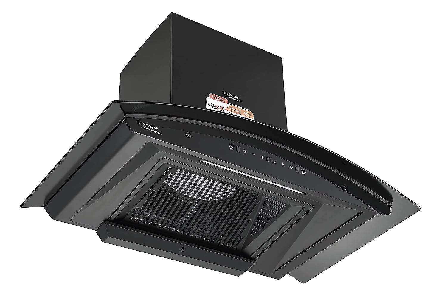Hindware Zinnia BLK 90, Black - Sleek and Stylish Kitchen Chimney