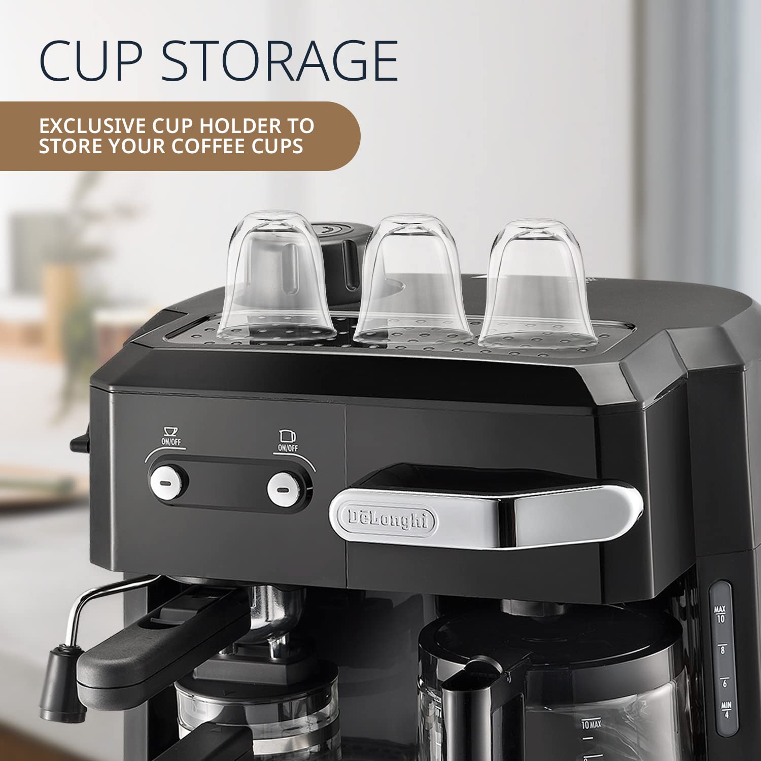 DELONGHI BCO 320 Combi Pump Espresso & Drip Coffee Maker (Black, 1700W)