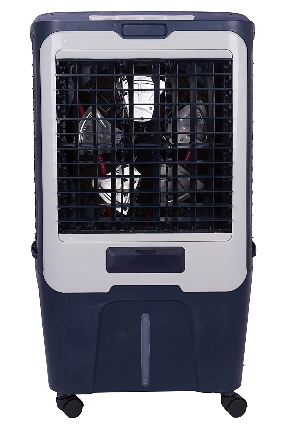Casa Copenhagen R18.4 Collection , 55 L Personal Air Cooler with Anti Bacterial Honeycomb Pads, 3rd Turbo Fan, Powerful Air Throw, Auto Swing and 3-Speed Control, Low Power Consumption- Blue Berry & W