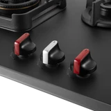 CRYSTAL NOIR 823- 3 Burners Built-in Hob: Versatile and Efficient Cooking Solution