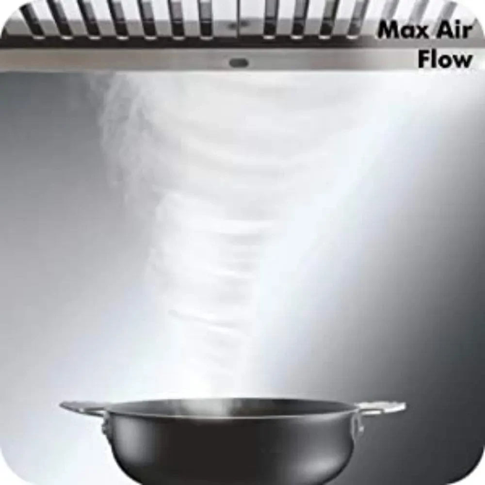 Elica 60 cm 1200 m3/hr Auto Clean Chimney (WDAT HAC 60 NERO, 2 Baffle Filters, Touch Control, Black)