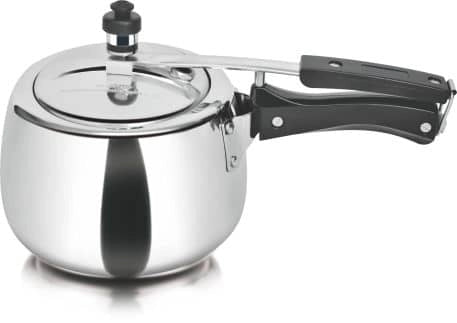 Kalash Kitchen Essentials Non Induction Inner Lid White Aluminium 3 Litre