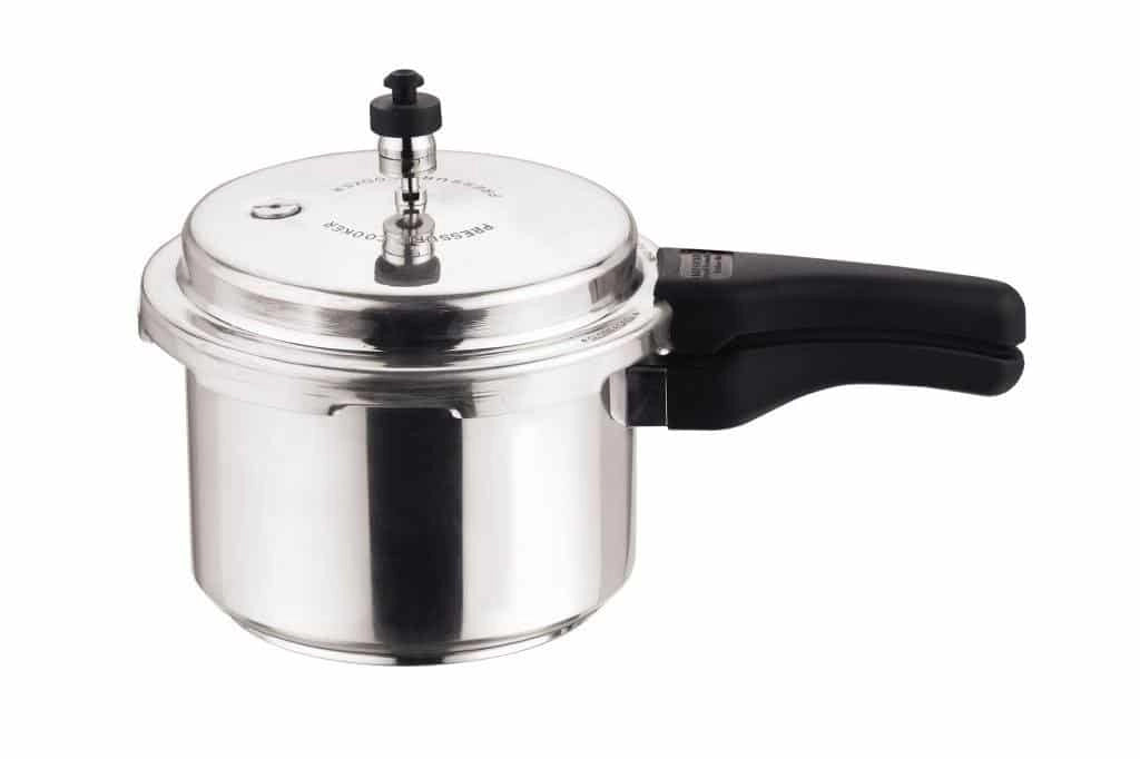 Kitchen Essentials Induction Base Aluminium Pressure Cooker - 3 Litre OUTER LID