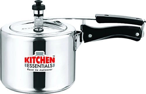 Kitchen Essentials Induction Base Aluminium Pressure Cooker - 3 Litre INNER LID