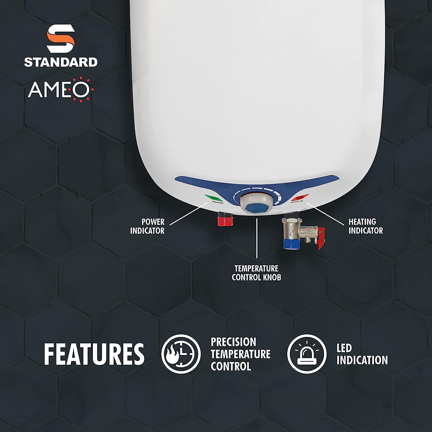 Havells Standard Ameo 15L 5 Star Water Heater White