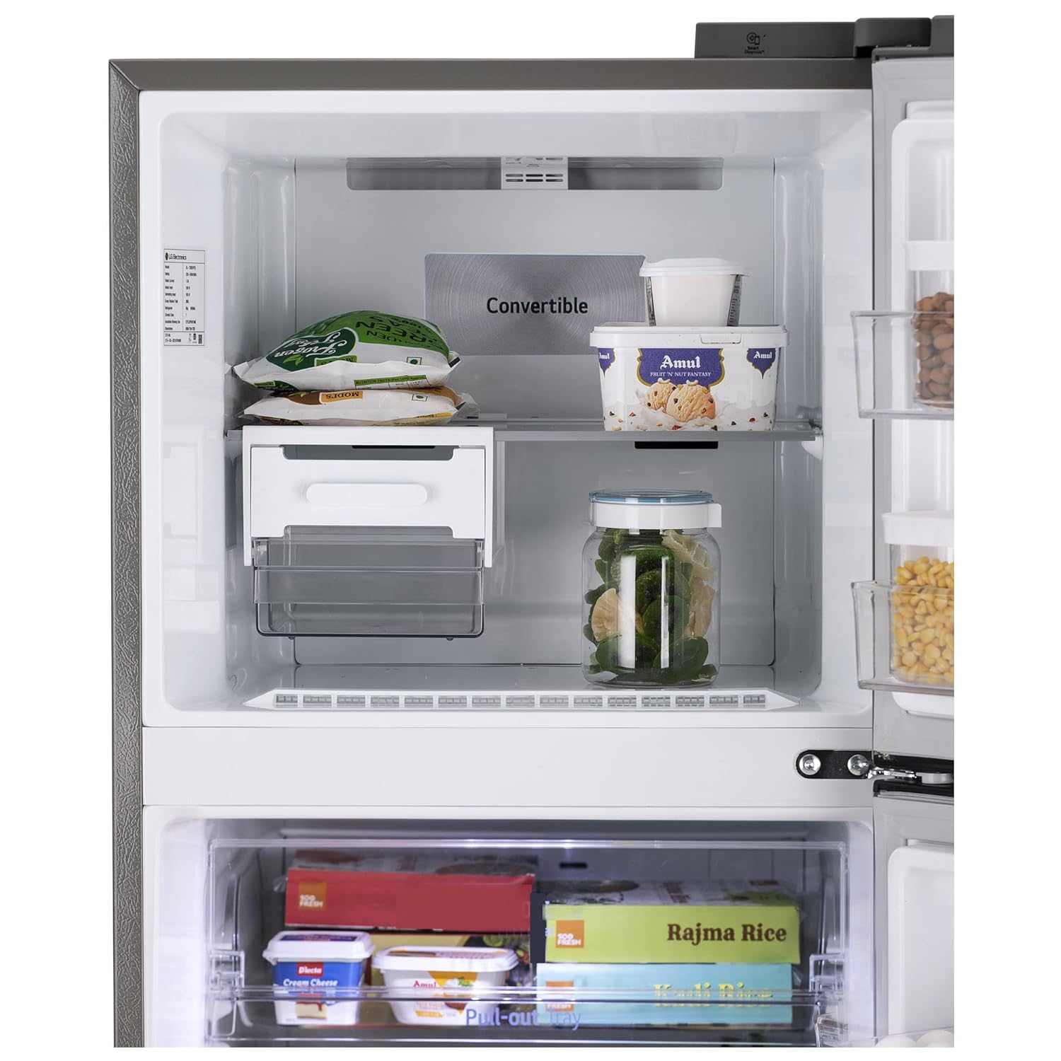 LG 322L 2-Star Smart Inverter Double Door Fridge (GL-S342SPZY) - Frost-Free, Energy Efficient