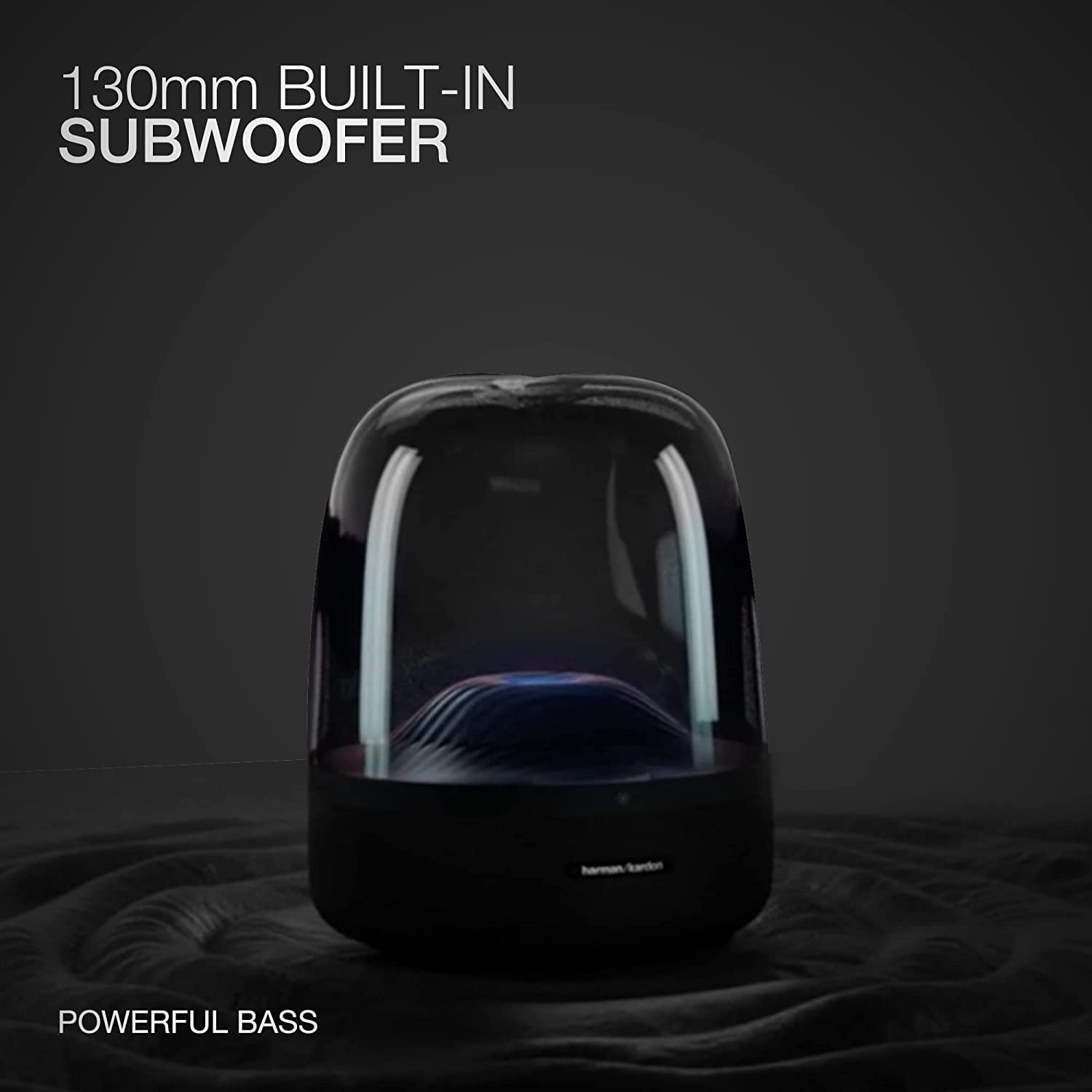 Harman Kardon Aura Studio 3, Award Winning Timeless Iconic & Elegant Design, Bluetooth Speaker with 360-Degree Immersive Sound & Ambient Light Effects