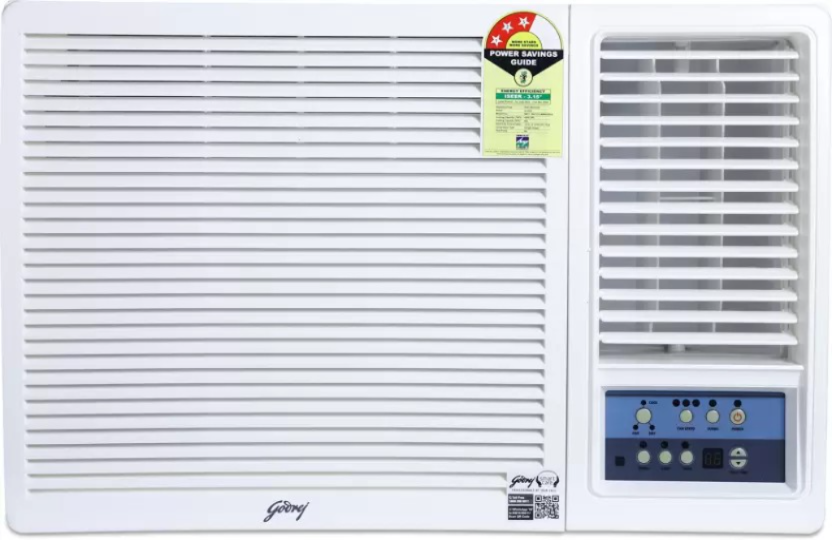 Godrej Turbo Mode 2023 Model 1.5 Ton 3 Star Window with Anti Corrosive Blue Fin AC - White (WFC 18UTC3-WWA, Copper Condenser)