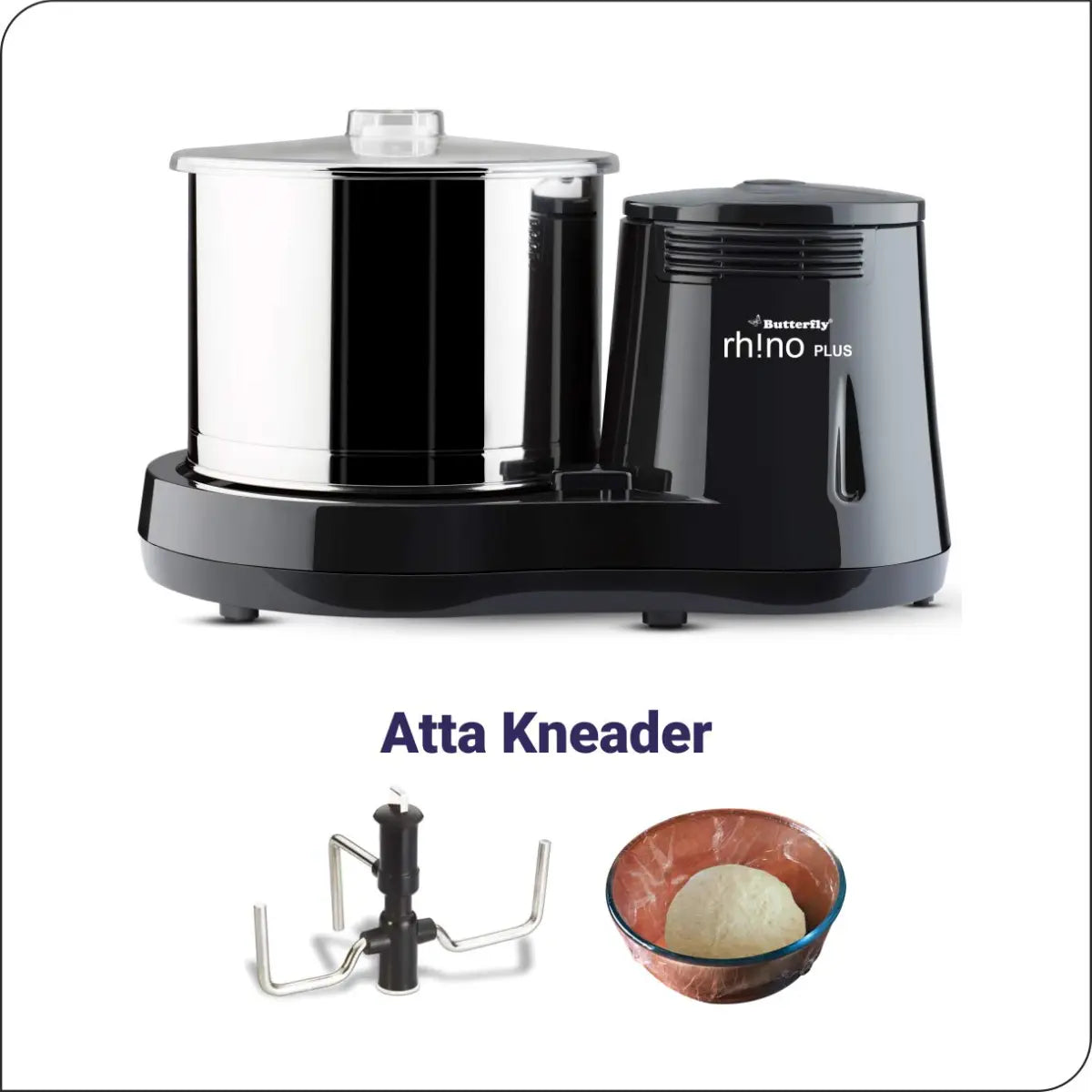 Butterfly Rhino Plus Wet Grinder, 2L (Grey) , 150W