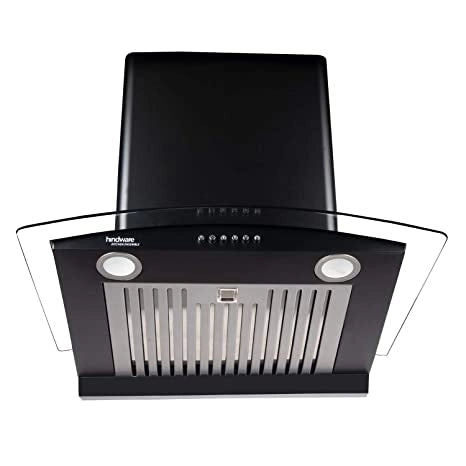 Hindware 90cm 1100 m3/hr Auto-Clean Chimney (Elena Black 90)