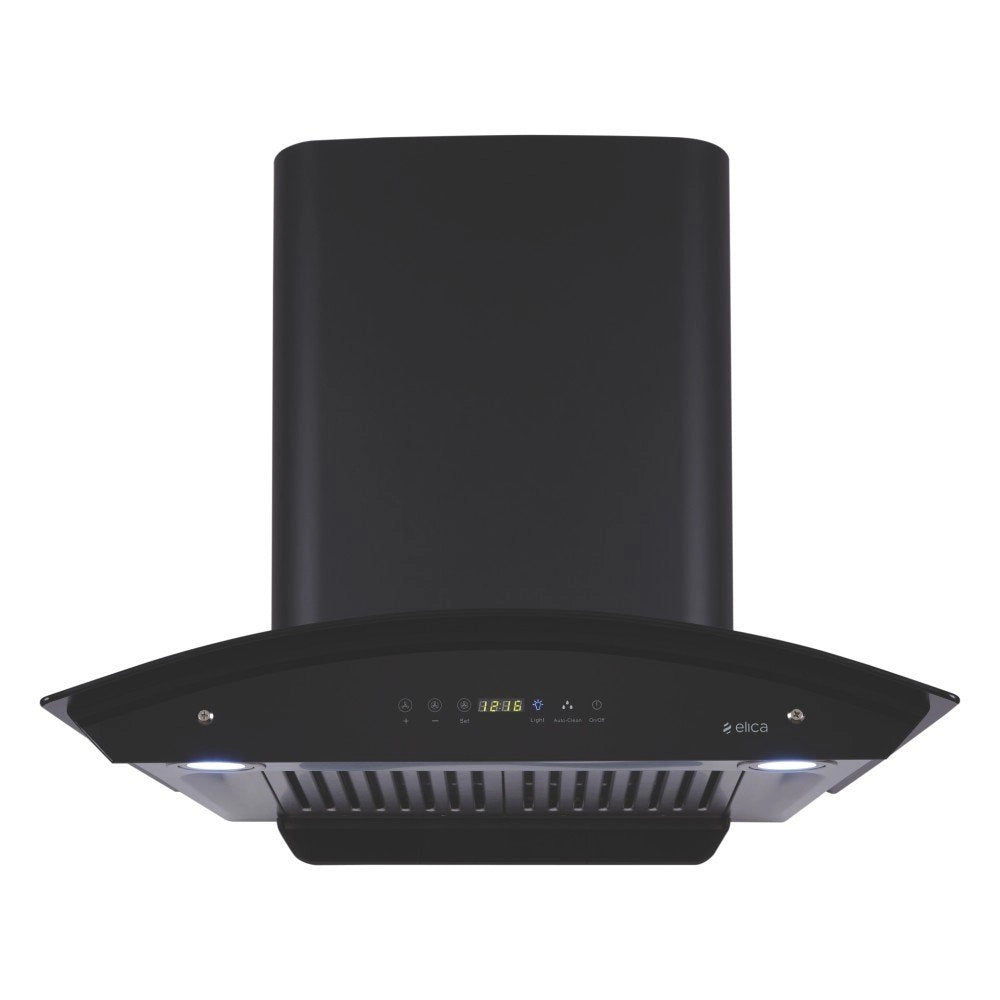 Elica 60 cm 1200 m3/hr Auto Clean Chimney (WD HAC TOUCH BF 60 MS, 2 Baffle Filters, Touch + Motion Sensor Control, Black)