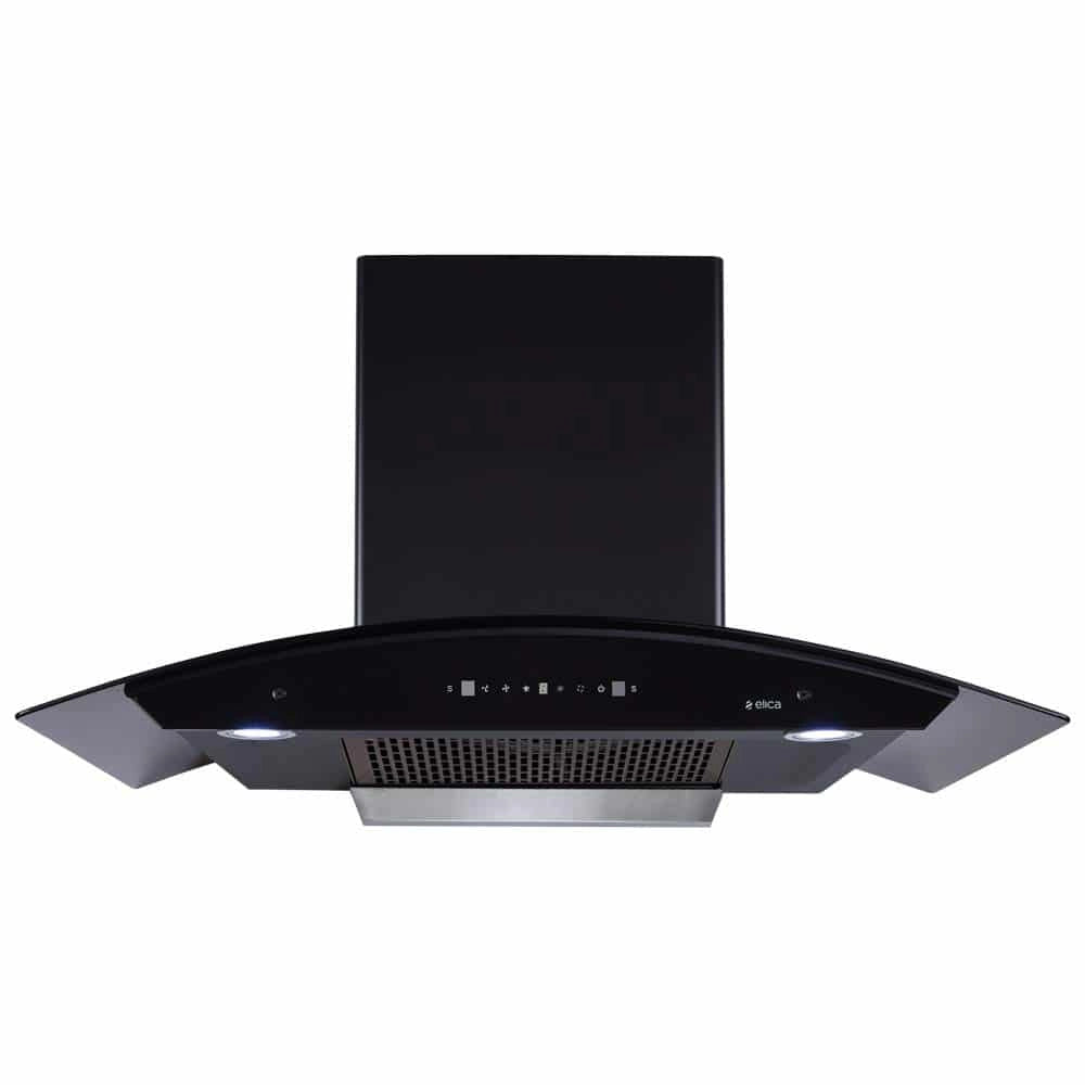 Elica 90 cm 1200 m3/hr Filterless Auto Clean Chimney (TBFL HAC TOUCH 90 MS, Black)