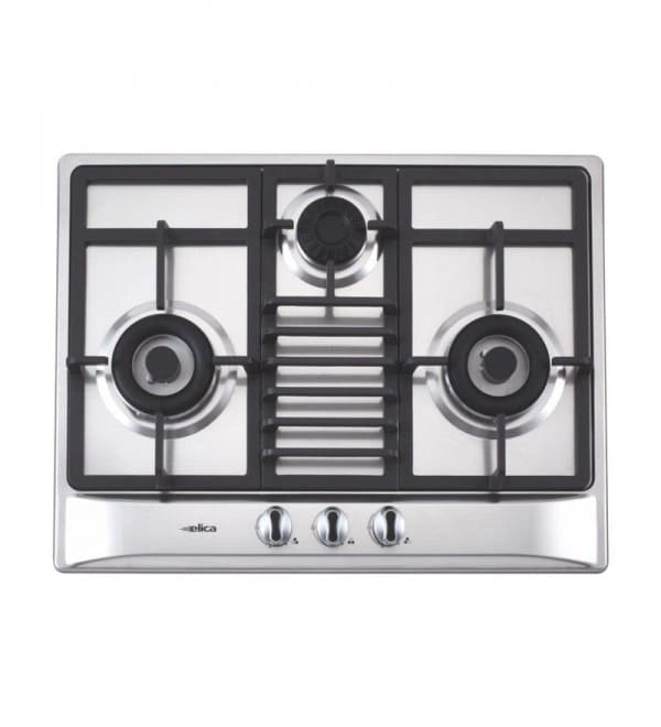 Elica MFC 3 Burner 65 CI DX LD SWIRL Auto Ignition Built In Hob