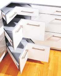 INOX ELITE CORNER DRAWER SYSTEM (set of 3, 4 inch + 6 inch +8 inch, 1 pc each)