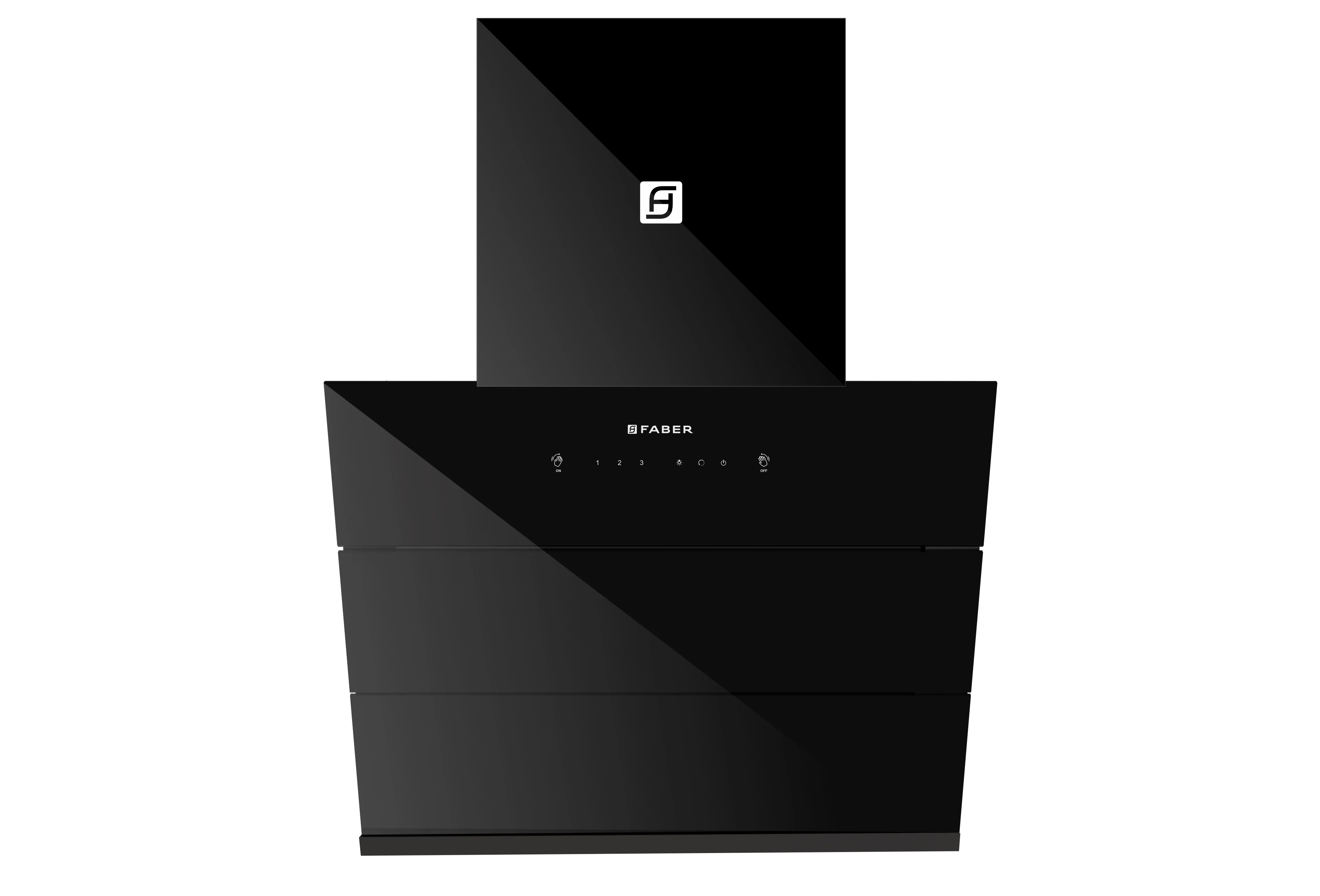 Faber Zenith FL HC SC BK 60cm 1400m3/hr Ducted Auto Clean Wall Mounted Chimney with Odor Sensor