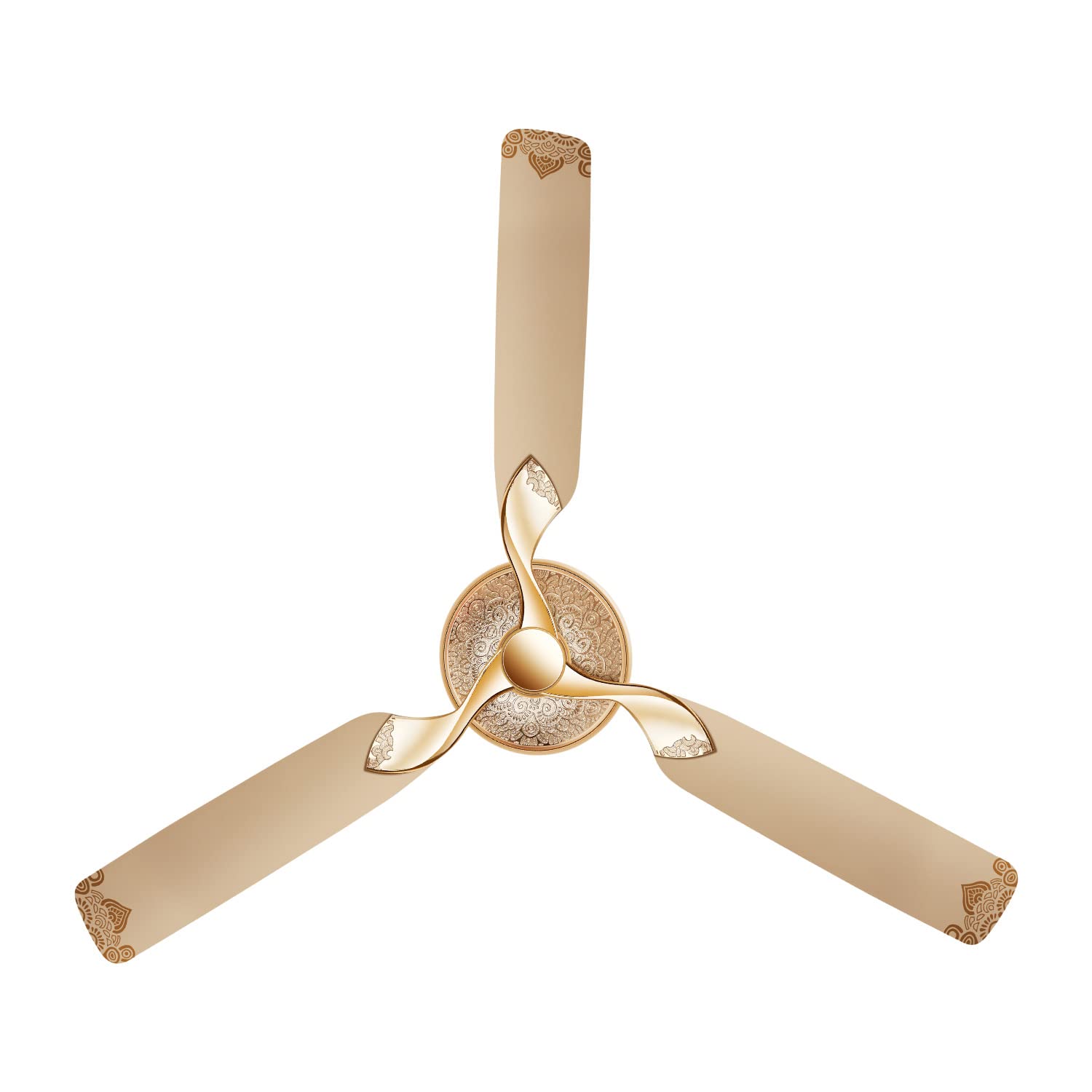 Luminous Jaipur Mahal 1320mm Ceiling Fan Thar Gold