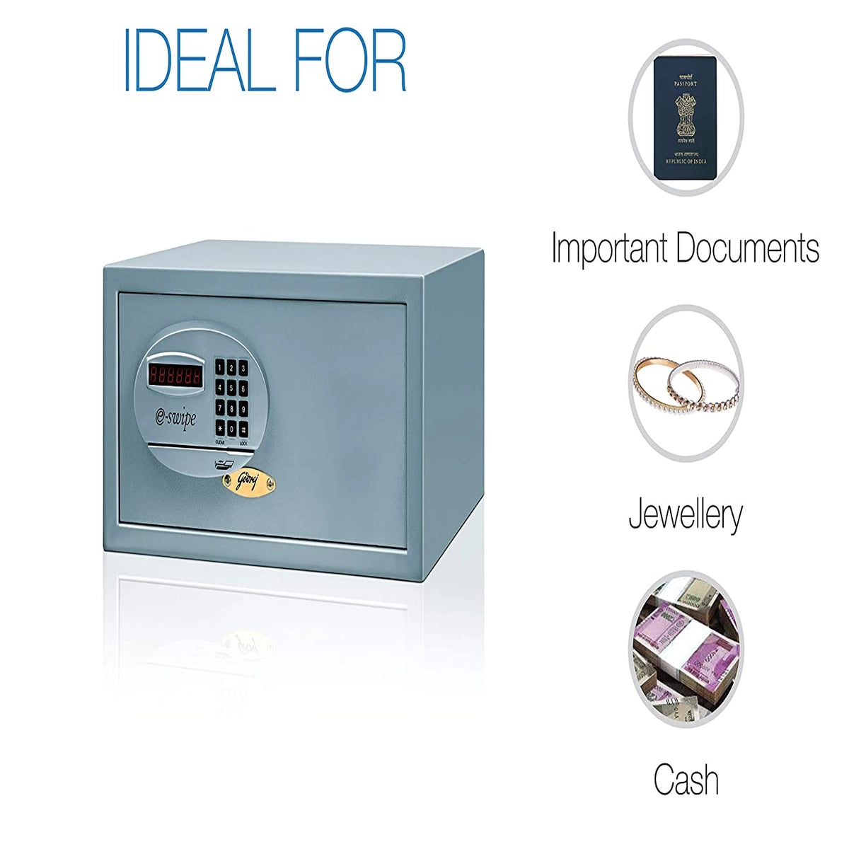 Godrej Security Solutions Eswipe Safe (Silver)