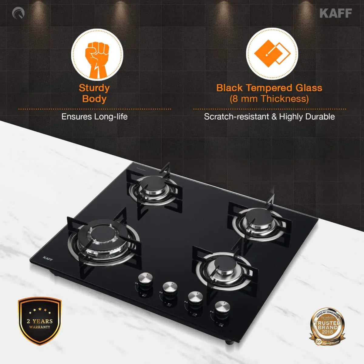 Kaff NE 4B 60 GF 4 Burner Built In Hob