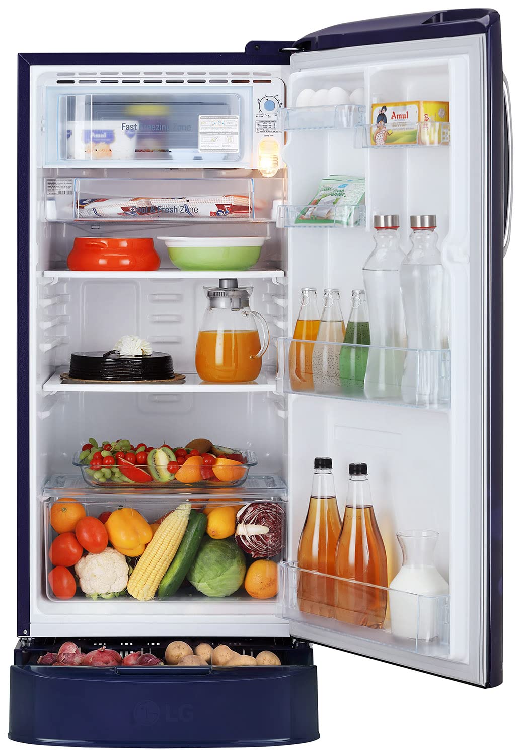 LG Refrigerator ‎GL-D201ABEZ 190 LT 5Star Blue