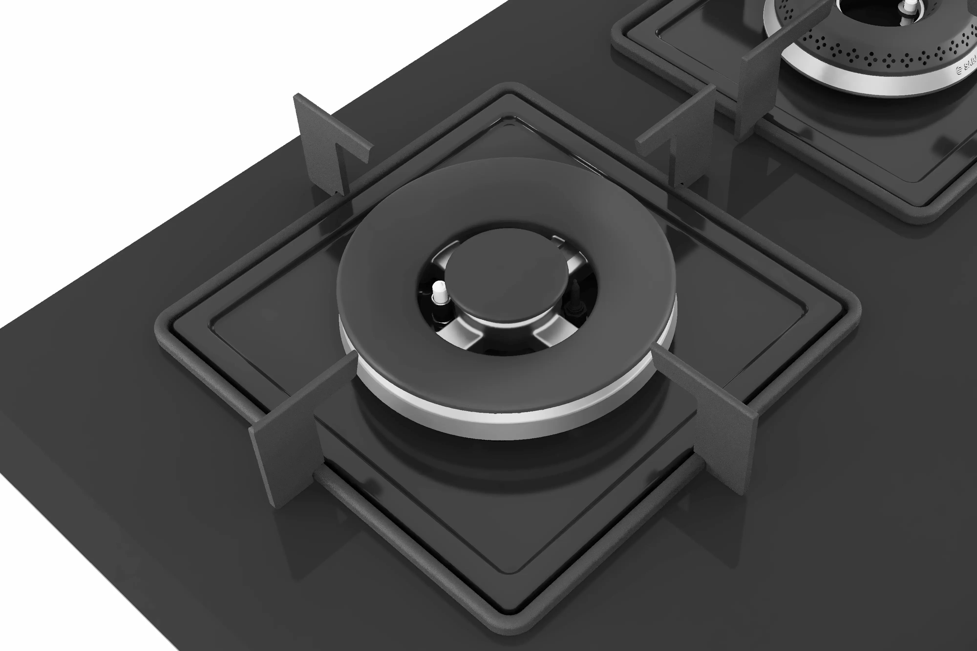 BOSCH PNH6B6B12I Glass Automatic Hob 4 Burners Black 60 CM