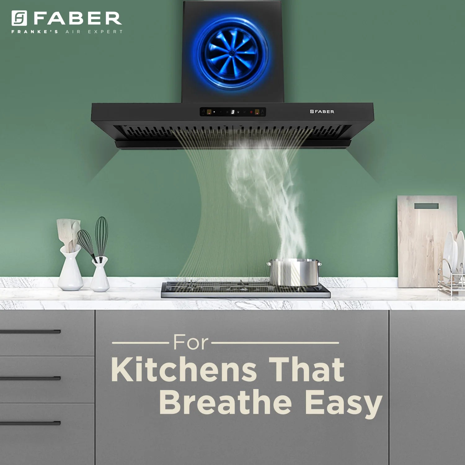 Faber Kitchen Chimney Hood CHARM BLDC HC SC FL BK IN 90 – T: Efficient and Stylish