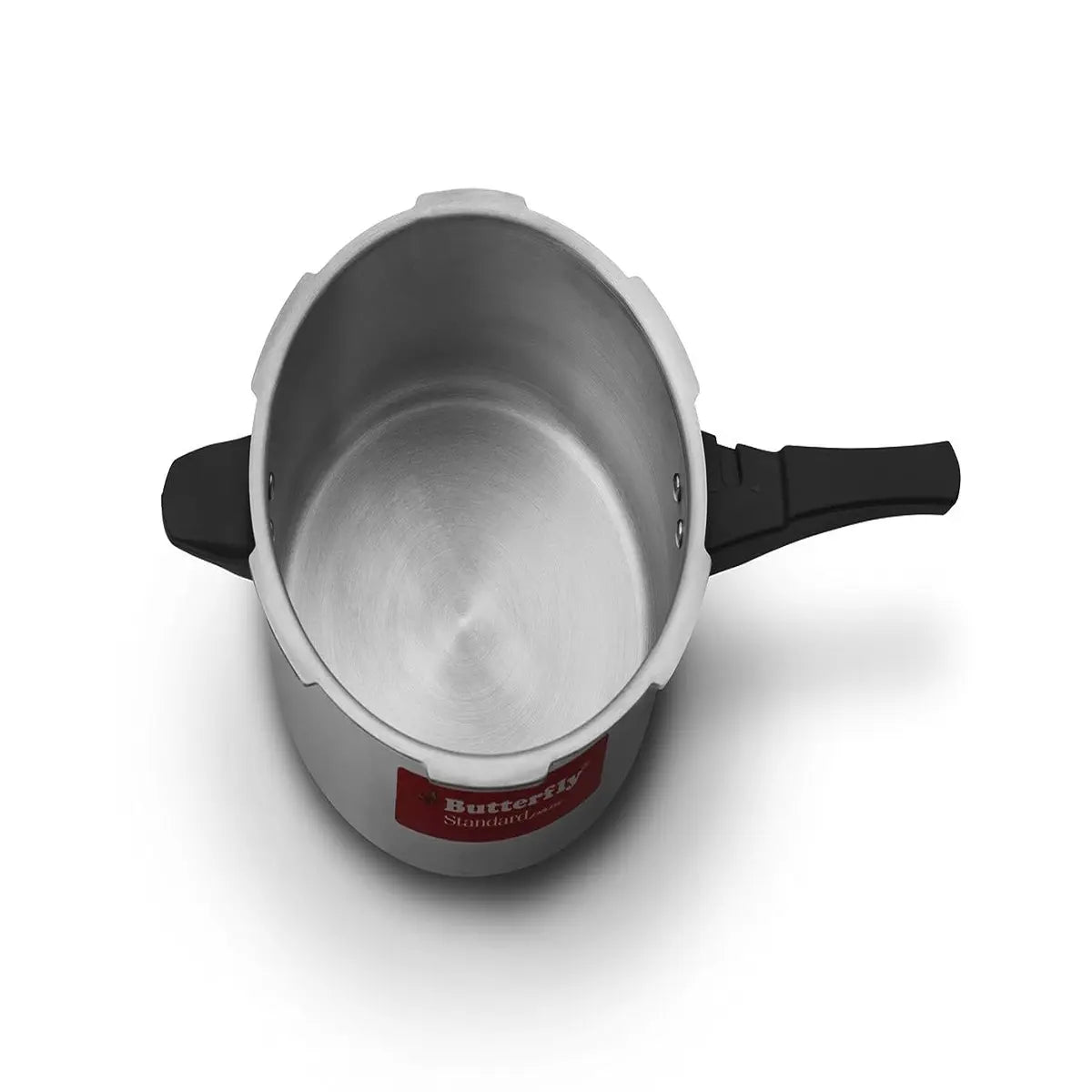 Butterfly Standard Plus Induction Base Aluminium Outer Lid Pressure Cooker, 5 Litre
