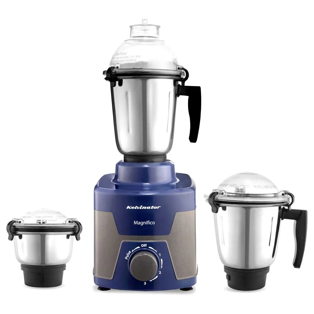 Kelvinator Magnifico675 Mixer Grinder KMG00675 3 Jars Stainless Steel