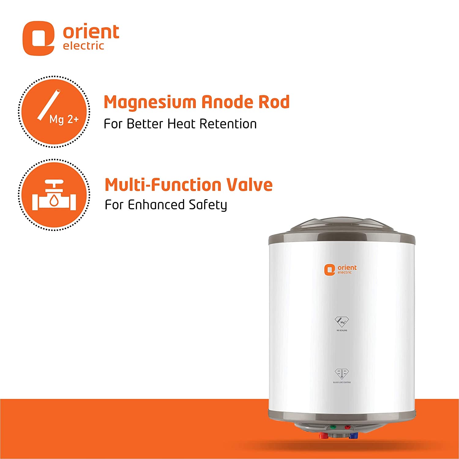 Orient Electric Zesto 25L Water Heater-BEE 5 Star