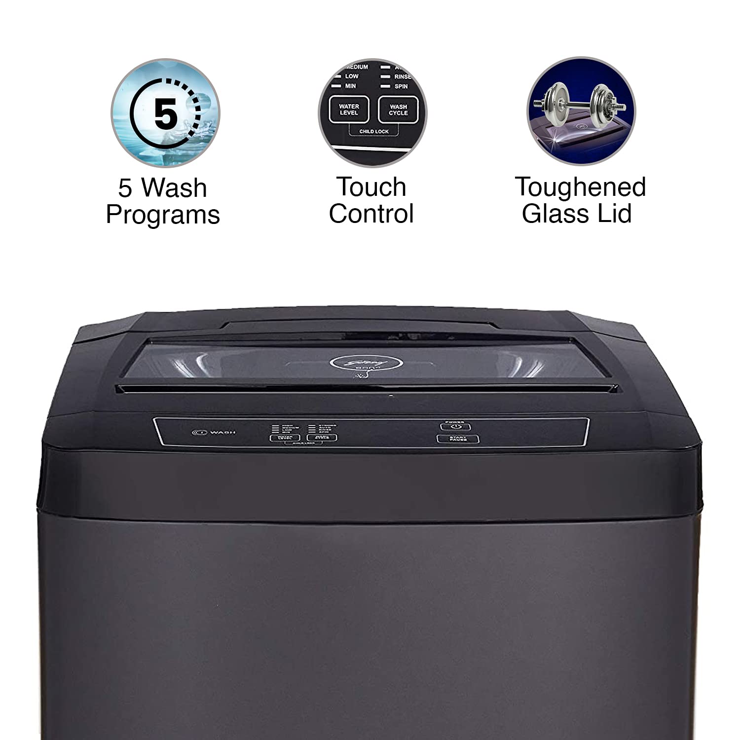 Godrej 6 Kg 5 Star Fully-Automatic Top Loading Washing Machine (WTEON 600 5.0 A GPGR, Graphite Grey)