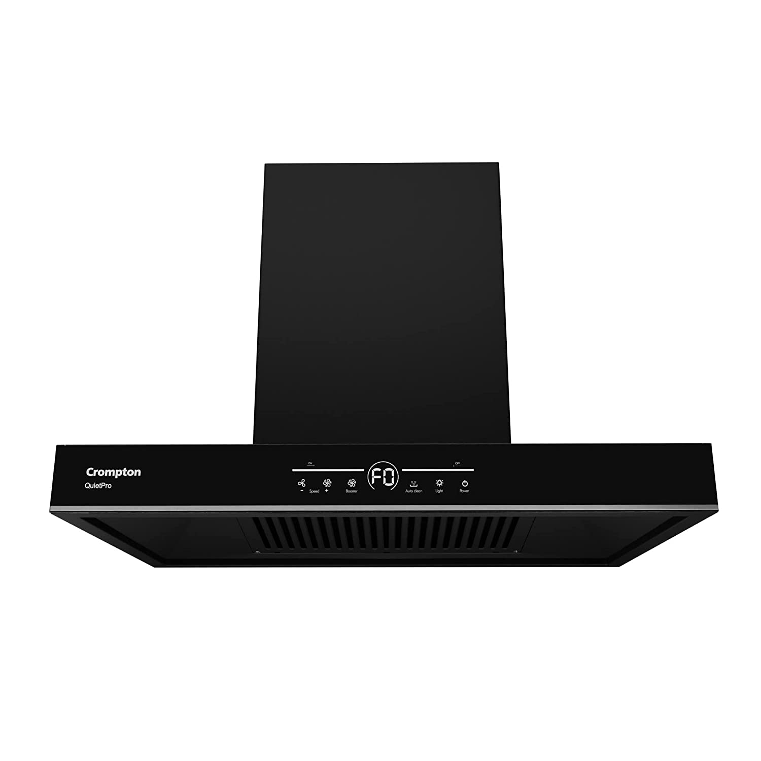 Crompton QuietPro Inverter Motor Box 60cm Chimney Filterles (Black) 1450 m³/hr (CHD-QPVB60FLE-MBL)