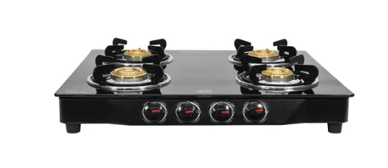 Kelvinator Gas Stove KGSGTR2044B Glass Top Black