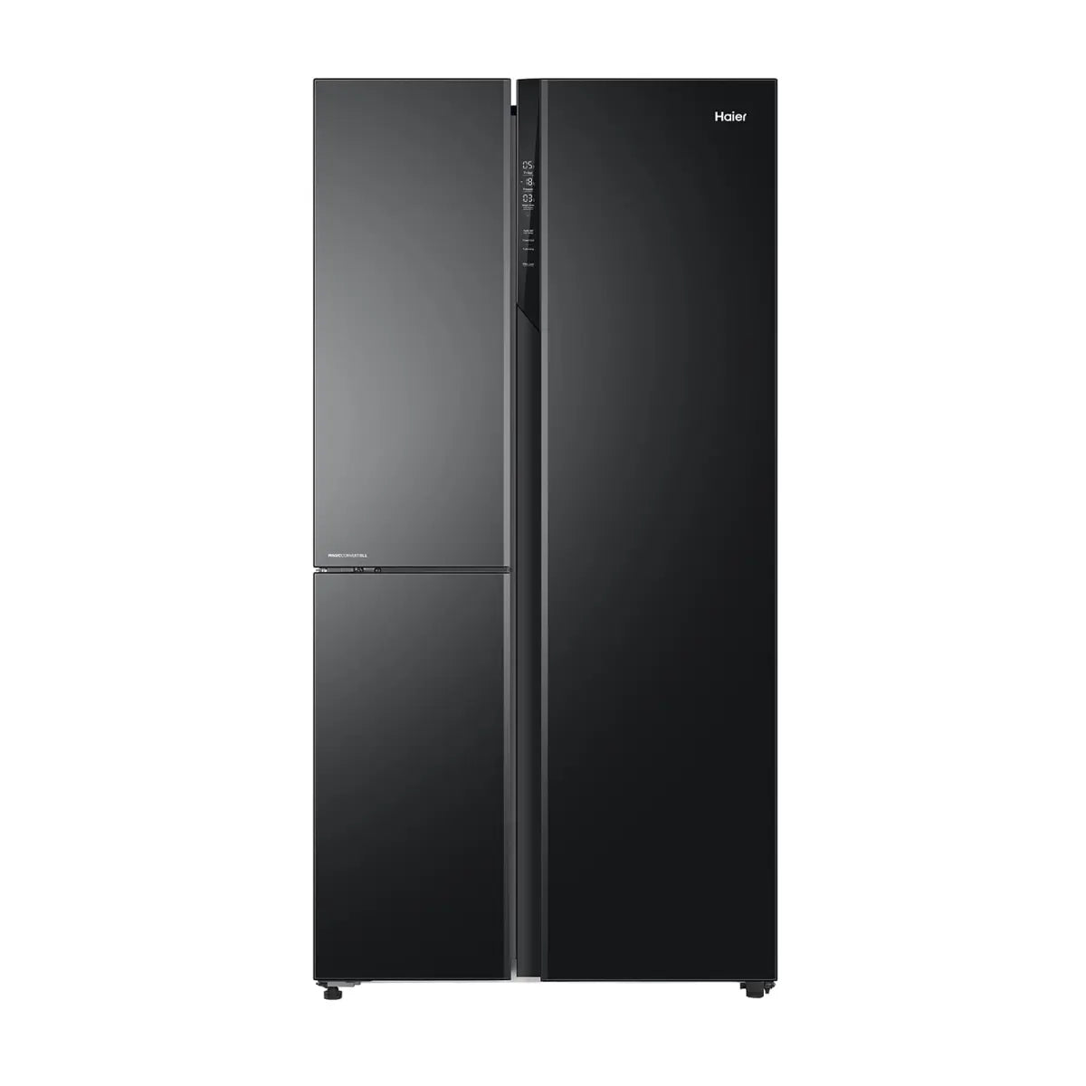 Haier 628 L Triple Door Side By Side Refrigerators, Expert Inverter Technology (HRT-683KS, Black Steel, Magic Convertible, Made In India)