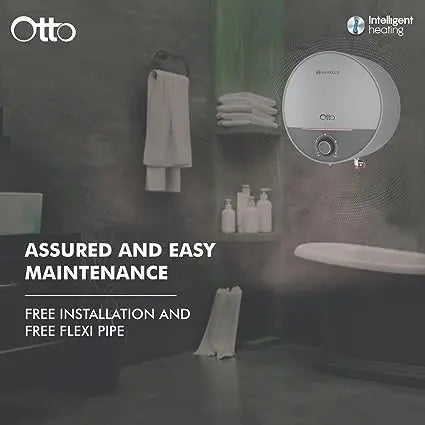 Havells Otto 5 Star 10 Litre Storage Water Heater (Silvery Grey) Wall Mounting