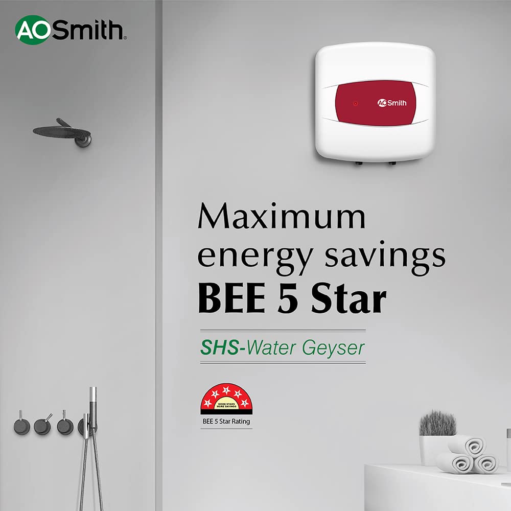 AO Smith HSE-SHS-006 6L Geyser White 5 Star