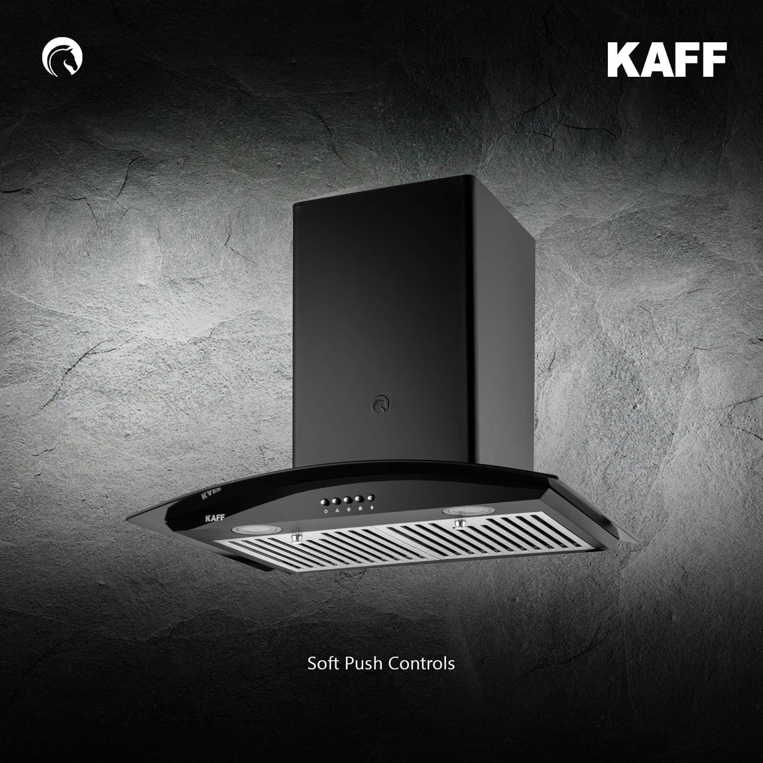 KAFF 60 cm 1150 m3/h Chimney (LUX BF 60, Black)